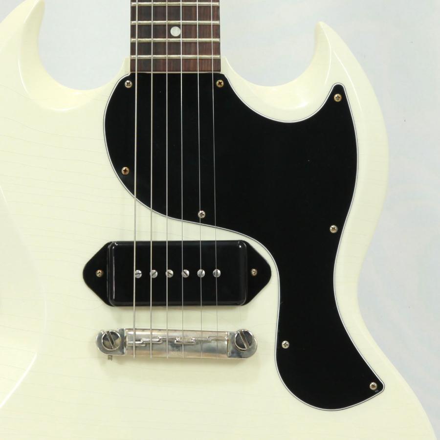 Custom Shop Japan Limited Run Murphy Lab 1963 SG Junior Lightning Bar Polaris White Ultra Light Aged   401393【プレゼント 【LightWeight】 A 】