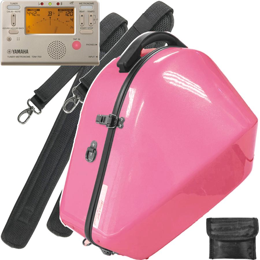 C.C.シャイニーケース ピンク ベルカットホルン用ハードケース