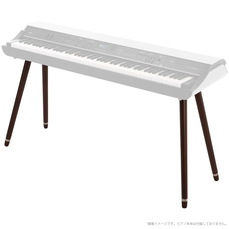 木製キーボードスタンド ペダル付き 5カラー】キーボードスタンド ピアノ 電子ピアノ 88鍵盤 61鍵盤 X型