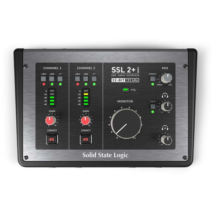SolidStateLogic SSL2 オーディオインターフェイス Solid State Logic SSL 2+ MK2 オーディオインターフェイス【台数限定