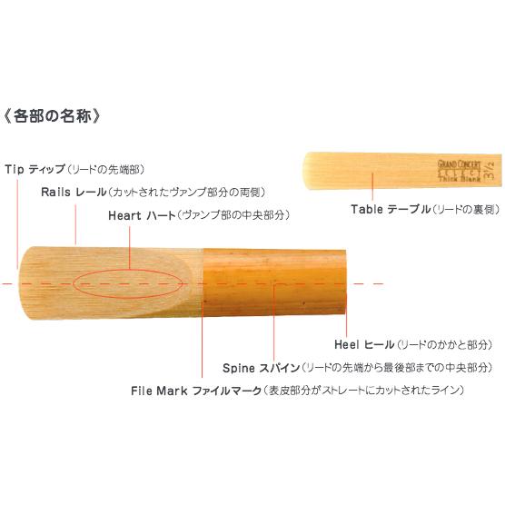 D'Addario Woodwinds ODER05305 レゼルヴ バスクラリネット 3P リード
