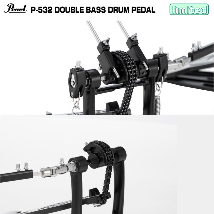 Pearl ドラムペダル ダブルチェーン ケース付き Pearl Pearl(パール) 7月頃入荷予定 P-532 P532 ドラム ペダル キック