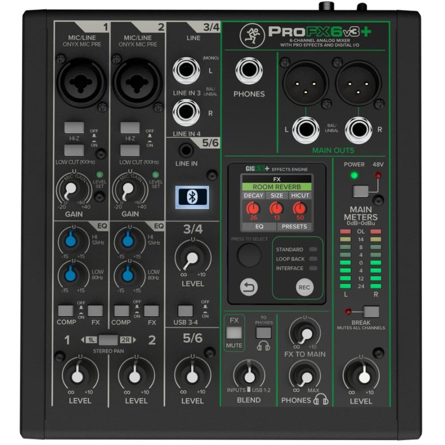 MACKIE(マッキー) ProFX6v3+ ( プラス ) ◇ USB-Cオーディオ