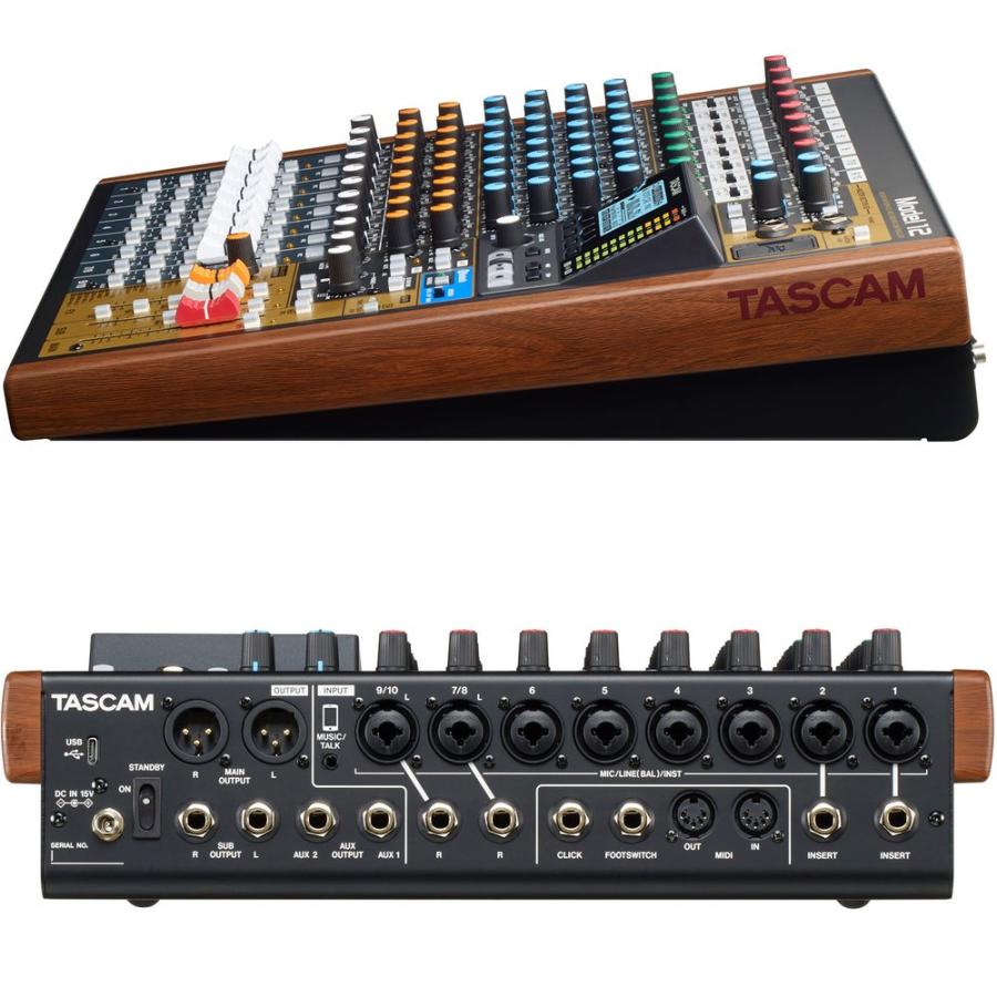 TASCAM Model 12 美品｜ミキサー オーディオインターフェース TASCAM 12トラックライブレコーディングミキサー（USBオーディオ