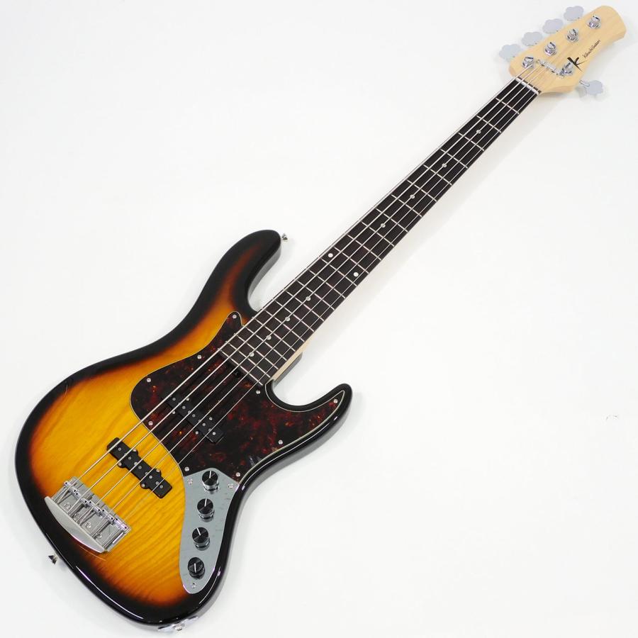 Kikuchi Guitars Hermes Series RV5 5弦ベース Kikuchi Guitars Hermes RV5 Tobacco Burst 国産 5弦ベース 菊池