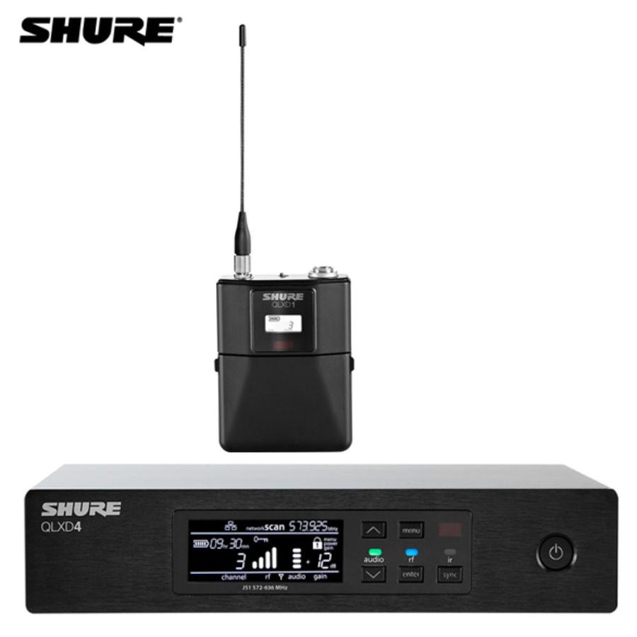 SHURE（シュア） QLXD4J-JB と QLXD1-JB ボティパック型送信機セット