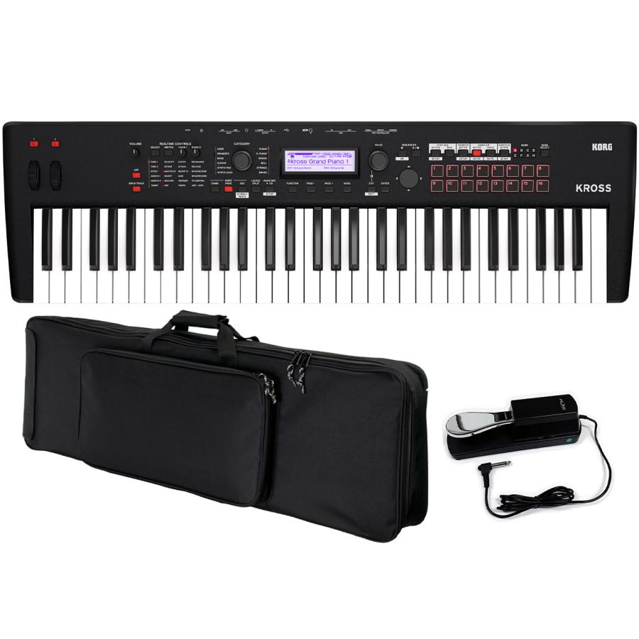 KORG（コルグ） KROSS2-61-MB 当店指定ケース・ペダル セット 61鍵盤 