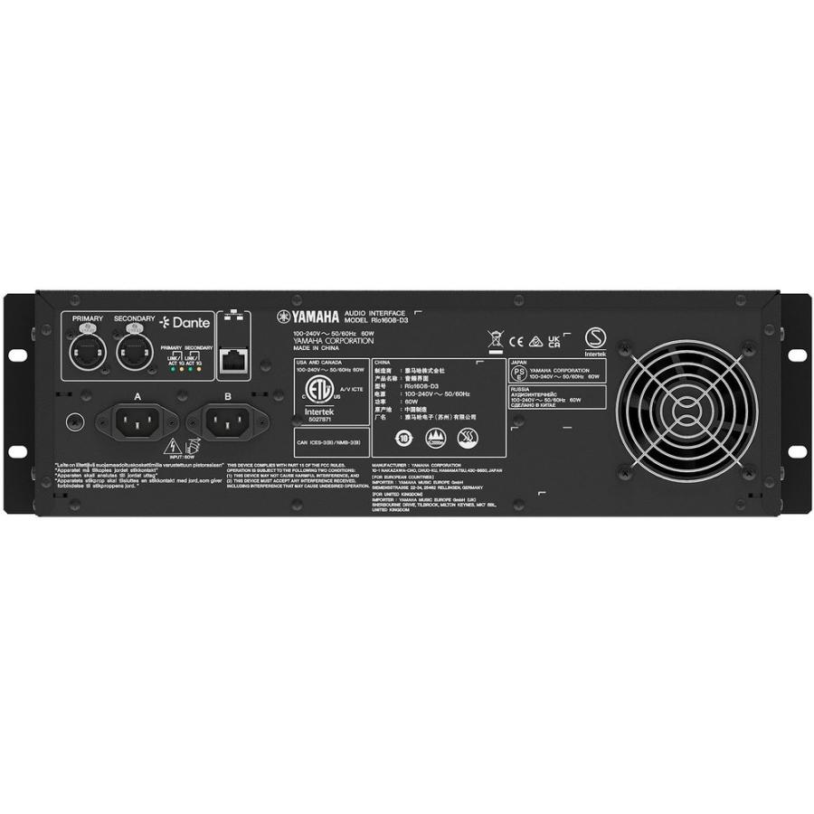 YAMAHA（ヤマハ） Rio1608-D3 ◇ Dante対応 I/O ラック アナログ16入力