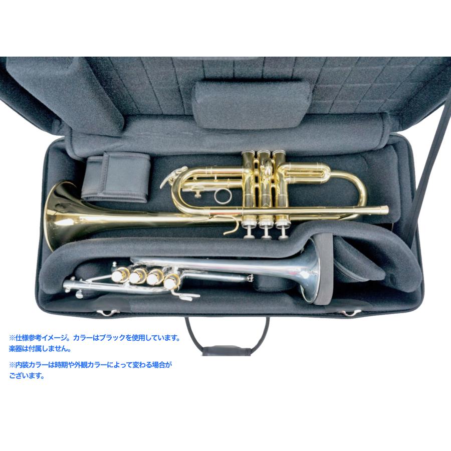 Marcus Bonna MB03TPC BL トリプル ケース トランペット 2本 ピッコロ