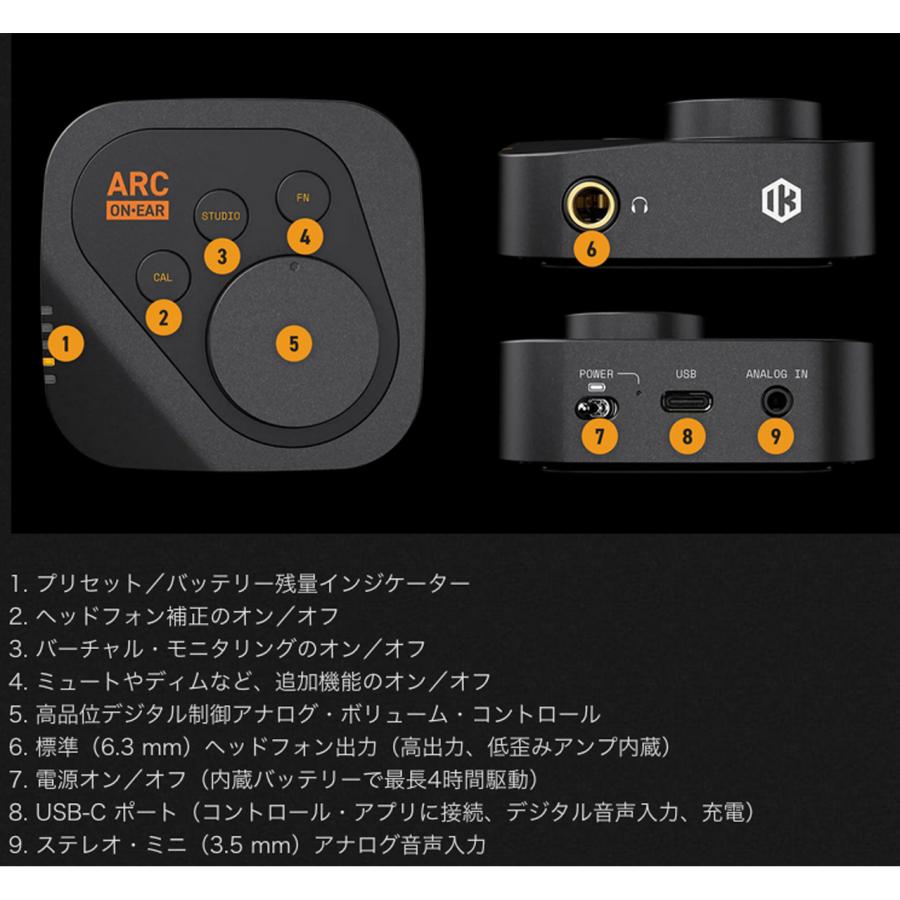 IK Multimedia(アイケーマルチメディア) ［在庫あり］ ARC ON・EAR 初回限定版 スタンドアローン型 ヘッドフォン DAC アンプ【台数限定特価 】_7