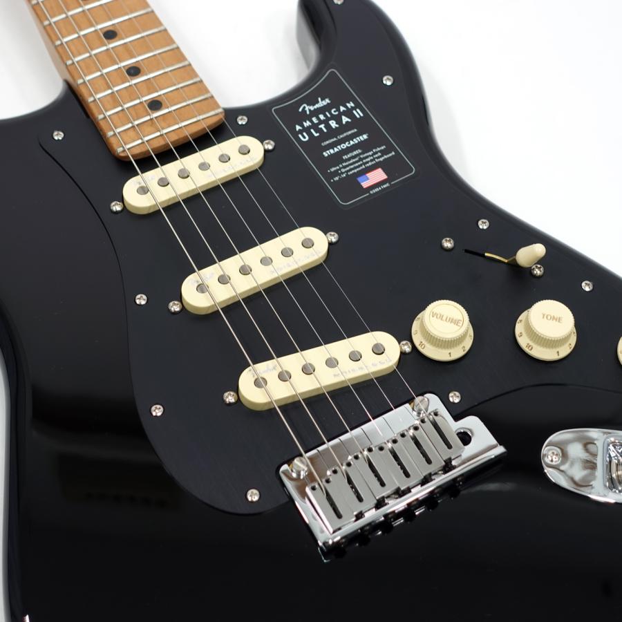 Fender American Ultra Stratocaster ブラック Fender（フェンダー） Fender USA American Ultra II Stratocaster HSS