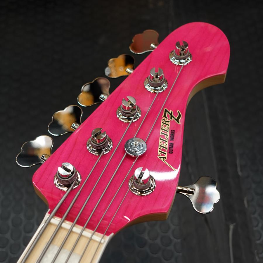 ATELIER Z M#285 CUSTOM TP-PINK MH / M 国産 6弦ベース アトリエZの画像