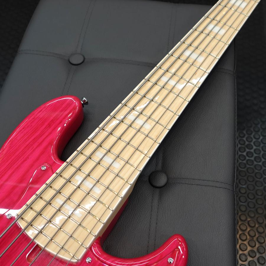 ATELIER Z M#285 CUSTOM TP-PINK MH / M 国産 6弦ベース アトリエZの画像