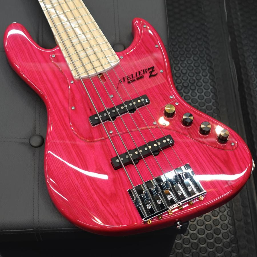 ATELIER Z M#285 CUSTOM TP-PINK MH / M 国産 6弦ベース アトリエZの画像