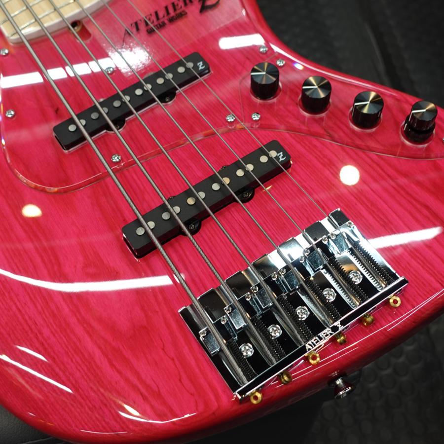 ATELIER Z M#285 CUSTOM TP-PINK MH / M 国産 6弦ベース アトリエZの画像