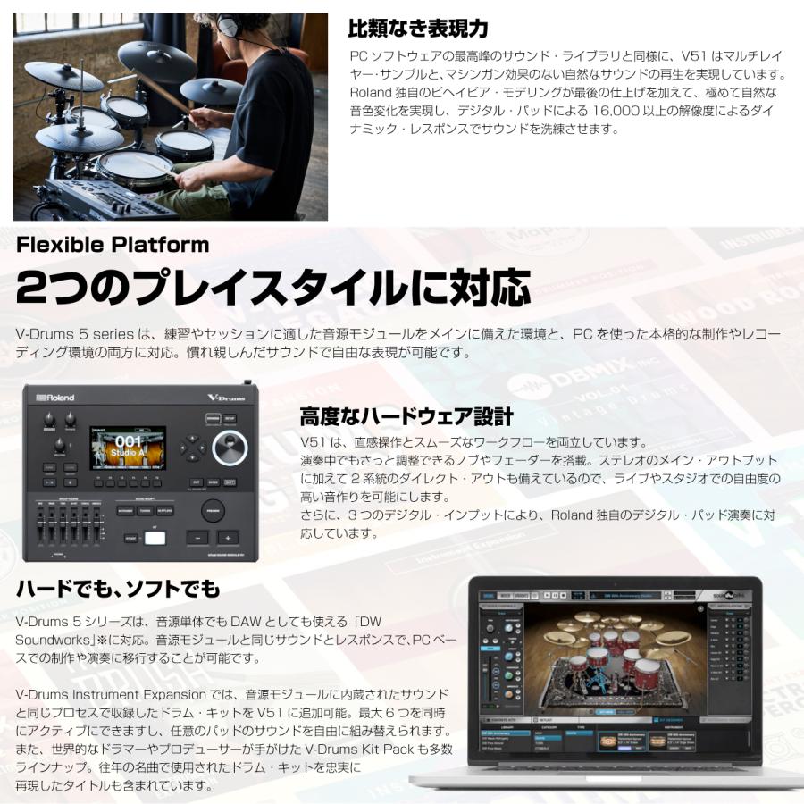 ローランド（Roland） 1月24日発売 V51 音源 モジュール 単品 グレード