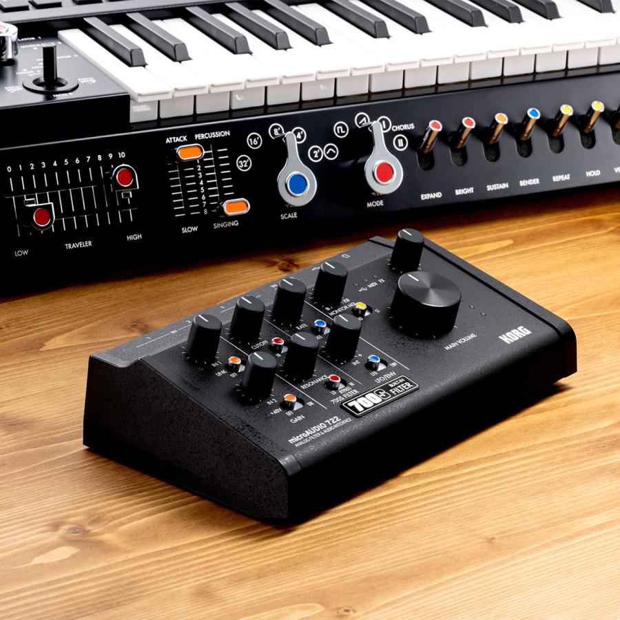 KORG（コルグ） microAUDIO 722 オーディオインターフェイス 配信 DAW