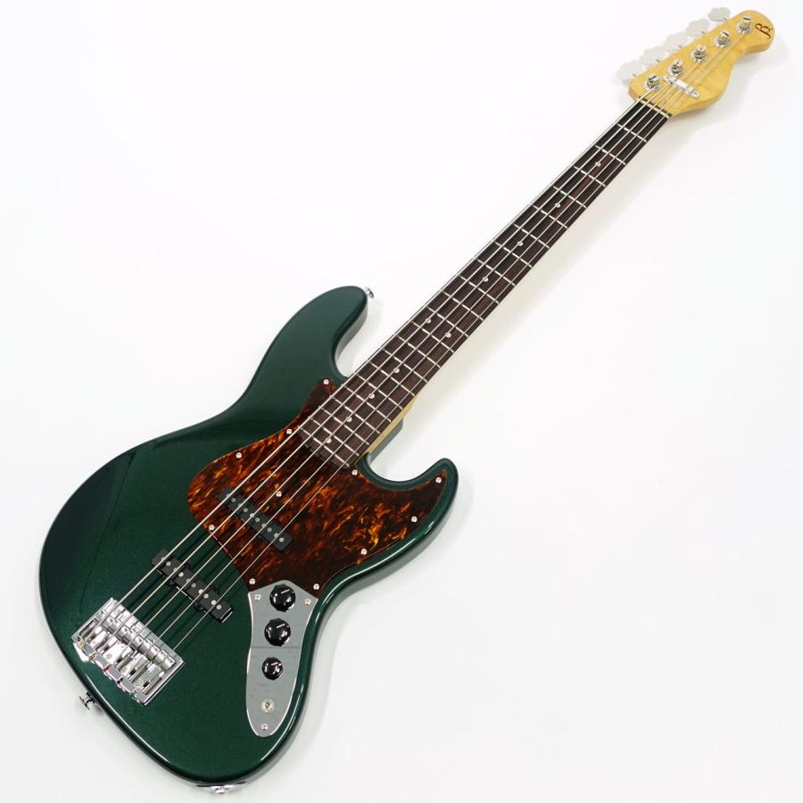 Black Smoker BETA-J5 XL Birds Eye Maple Neck Old Green Metallic