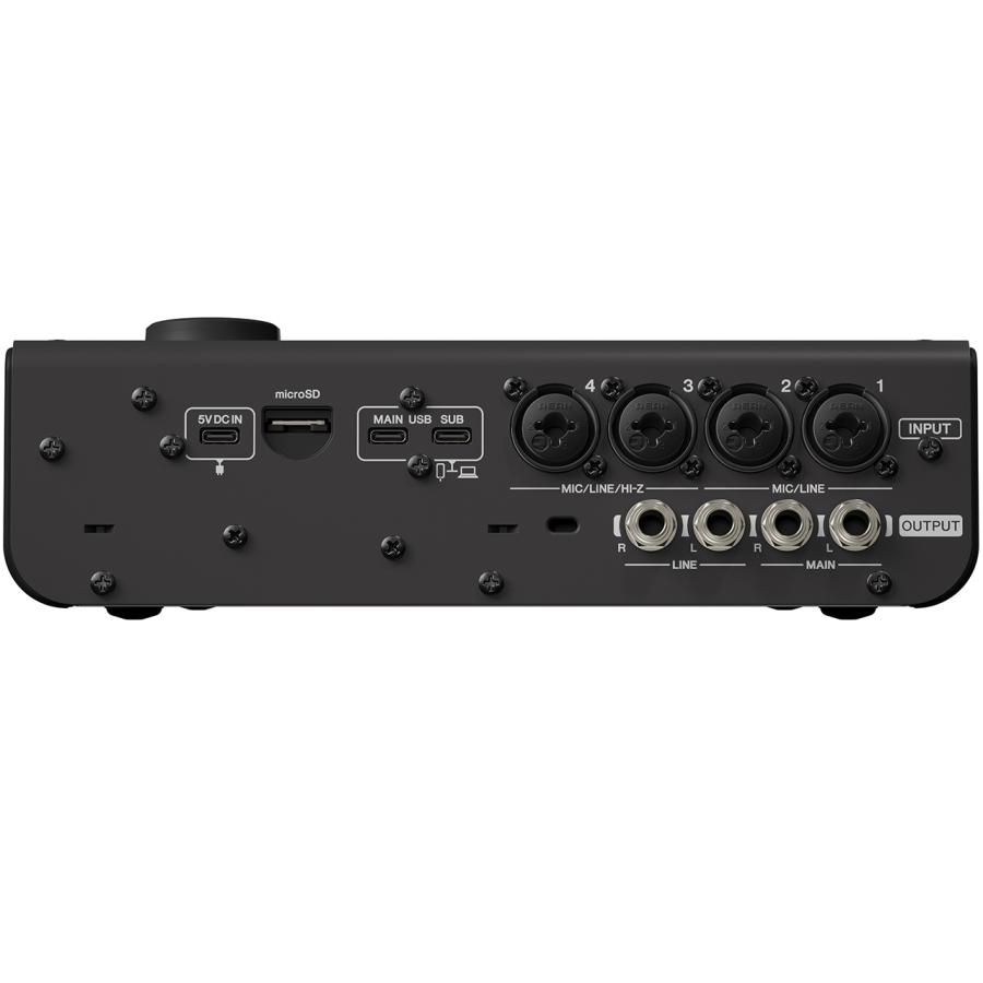 YAMAHA(ヤマハ) URX44 B はじめての配信セット オーディオインターフェイス 配信 DAW DTM ブラックの画像