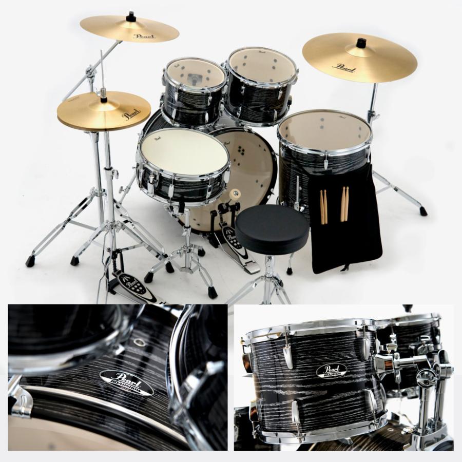 Pearl(パール) ROADSHOW RS525SCWN/CN #801 限定カラー ハードウェアとシンバル付きのフルセット 1クラッシュ【在庫有り 】_1