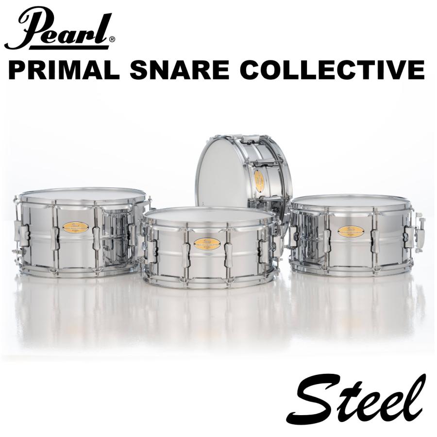 Pearl(パール) PRIMAL SNARE COLLECTIVE PSC1465S スチール ドラム スネア_1