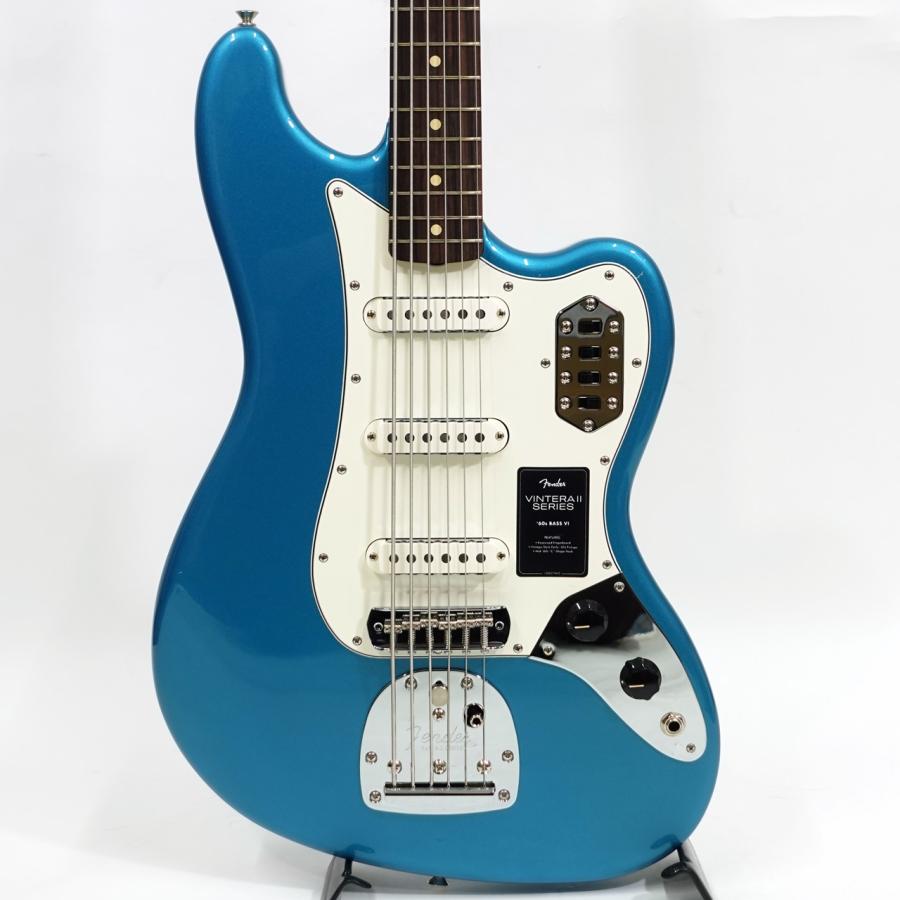 Fender(フェンダー) Vintera II 60s Bass VI Lake Placid Blue アウトレット 特価品 ベース 6 ヴィンテラ【 春特価 】