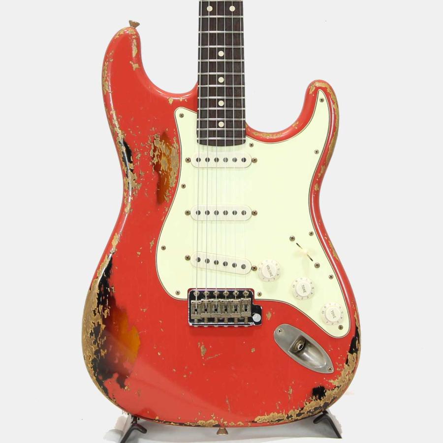 Xotic(エキゾチック) XSC-1 Fiesta Red Over 3-Tone Burst Heavy Aged