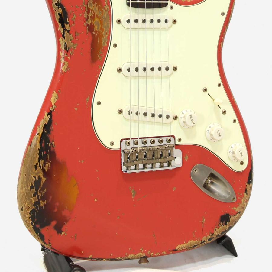 Xotic(エキゾチック) XSC-1 Fiesta Red Over 3-Tone Burst Heavy Aged