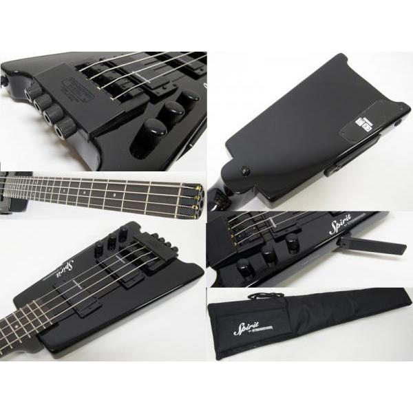 STEINBERGER(スタインバーガー) Spirit XT-2 BK スピリット ヘッドレスベース｜watanabegakki｜03