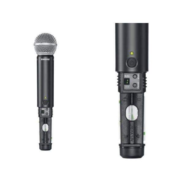 動作確認済　SHURE BLX288J/SM58-JBワイヤレスマイクセット SHURE（シュア） ワイヤレスマイク2本セット BLX288J/SM58-JB : 楽器の