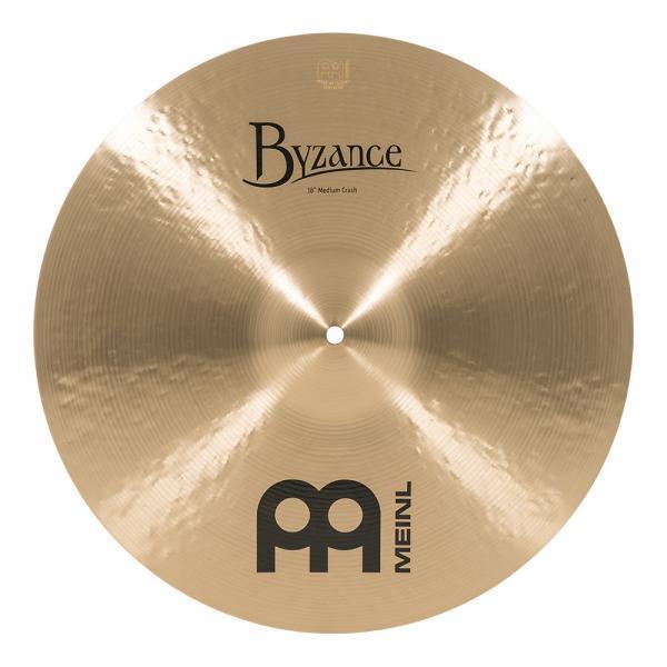 Meinl(マイネル) Byzance Traditional シリーズ クラッシュシンバル 18\" Medium Crash B18MC 【クリーナー クロス 付 】"