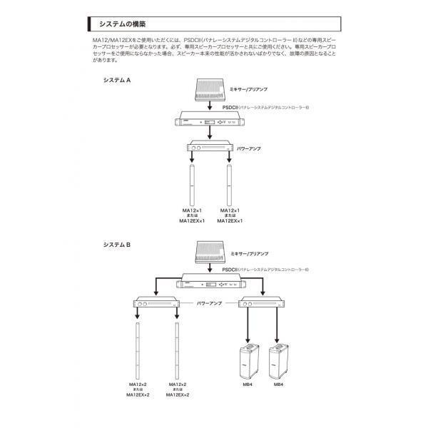 BOSE（ボーズ） MA12 B/ブラック (1本) ◇ ラインアレイスピーカー