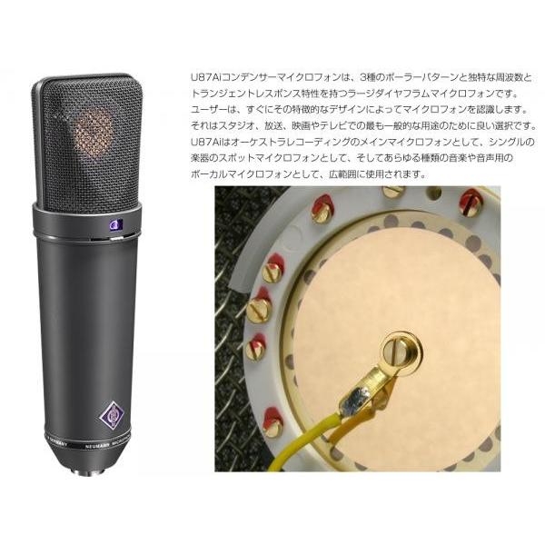 NEUMANN(ノイマン) U87Ai mt ◆ ブラック 【国内正規品 3年保証】 コンデンサーマイク【4月17日時点、在庫あり 】の画像