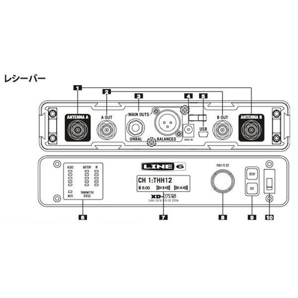 LINE6(ラインシックス) XD-V75HS （ブラック） ◆ 2.4GHz帯デジタルワイヤレスマイクシステム ヘッドセットマイク｜watanabegakki｜02