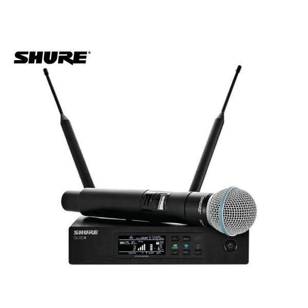 SHURE(シュア) QLXD24/B58-JB ◆ BETA58Aヘッド ハンドヘルド型 ワイヤレスマイクシステム  B帯モデル｜watanabegakki