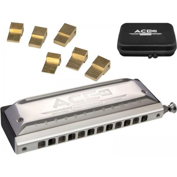 HOHNER(ホーナー) ACE 48 クロマチックハーモニカ アウトレット 7548/48 12穴 ブロック調整 スライド式 ハーモニカ 樹脂ボディ エース48  北海道 沖縄 離島不可