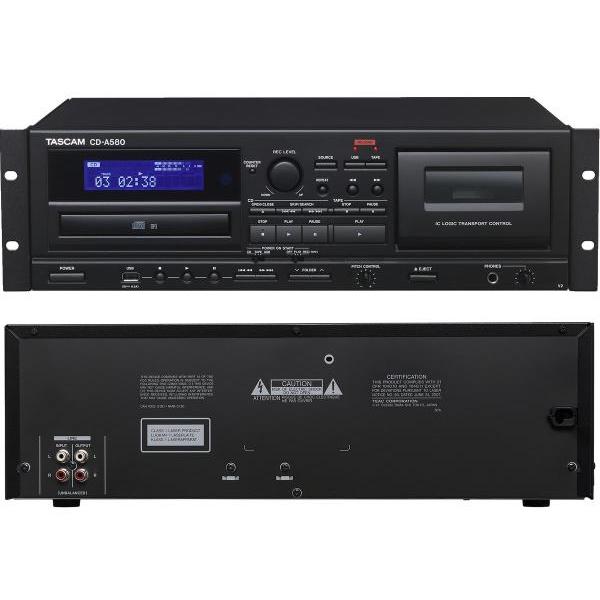 TASCAM(タスカム) CD-A580 v2 ◆ 業務用カセットレコーダー/CDプレーヤー/USBメモリーレコーダー【5月22日時点、在庫あり 】の画像