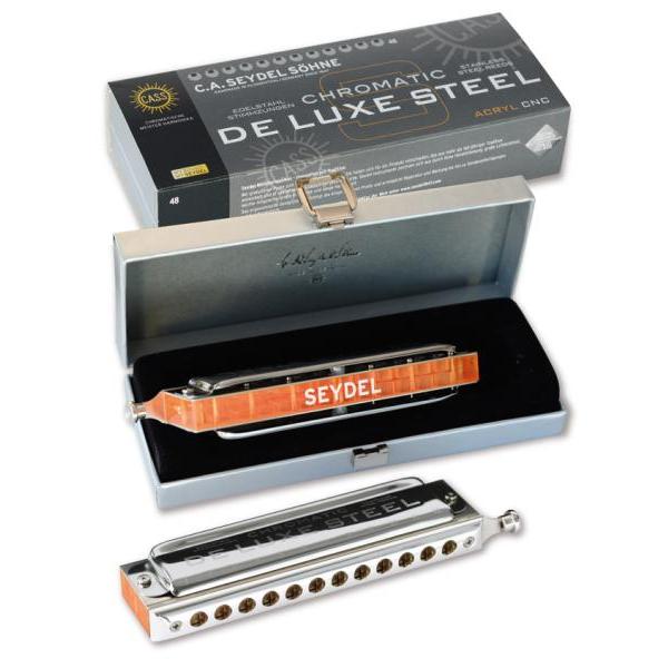 Seydel De Luxe STEEL クロマチックハーモニカ ステンレスリード 12穴 