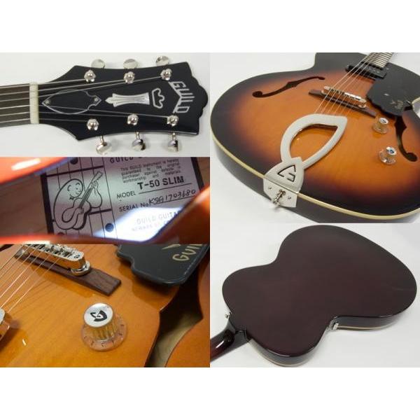 GUILD(ギルド) T-50 SLIM（VSB) 【エレキギター フルアコ 