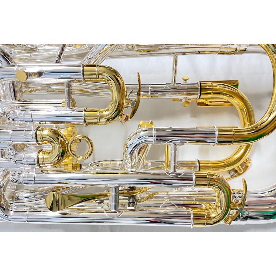 PRESON ユーフォニアム PR3300SP 銀メッキ ゴールドトリム 4ピストン トリガー搭載 コンペ付き PR-3300SP セットA　以下対応不可 北海道 沖縄 離島 代引き_6
