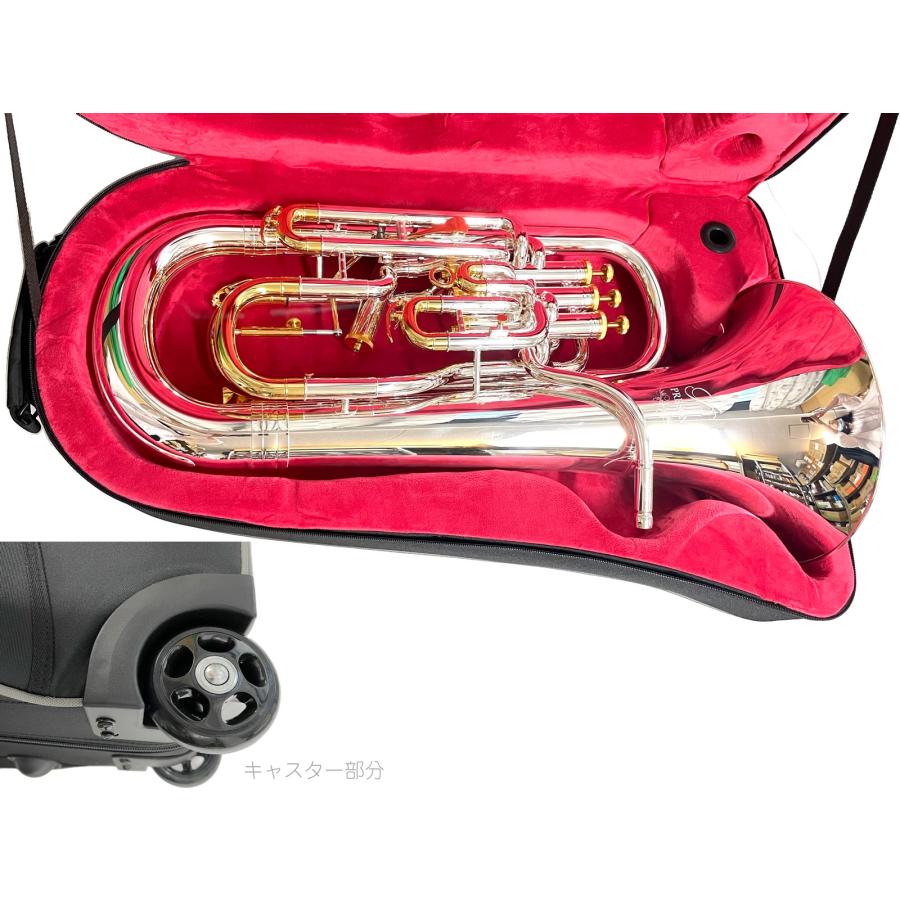PRESON ユーフォニアム PR3300SP 銀メッキ ゴールドトリム 4ピストン トリガー搭載 コンペ付き PR-3300SP セットA　以下対応不可 北海道 沖縄 離島 代引き_7