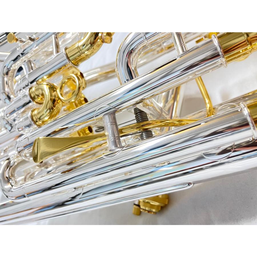 PRESON ユーフォニアム PR3300SP 銀メッキ ゴールドトリム 4ピストン トリガー搭載 コンペ付き PR-3300SP セットA　以下対応不可 北海道 沖縄 離島 代引き_8