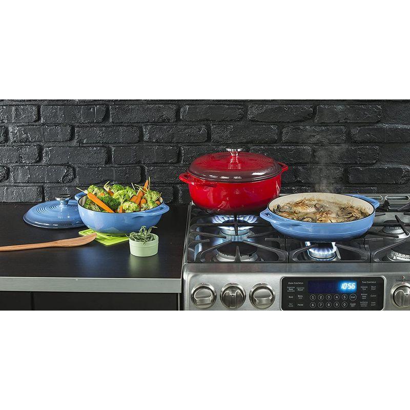 LODGE(ロッジ) エナメルダッチオーブン EC3D43 レッド 3qt ロッジ エナメルダッチオーブン EC3D43 レッド 3qt サイズ