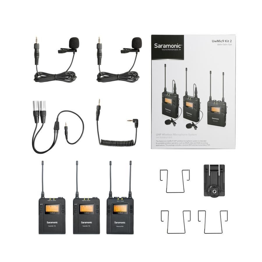 Saramonic (サラモニック) UwMIC9 Kit2 UHFデュアルチャンネル超小型