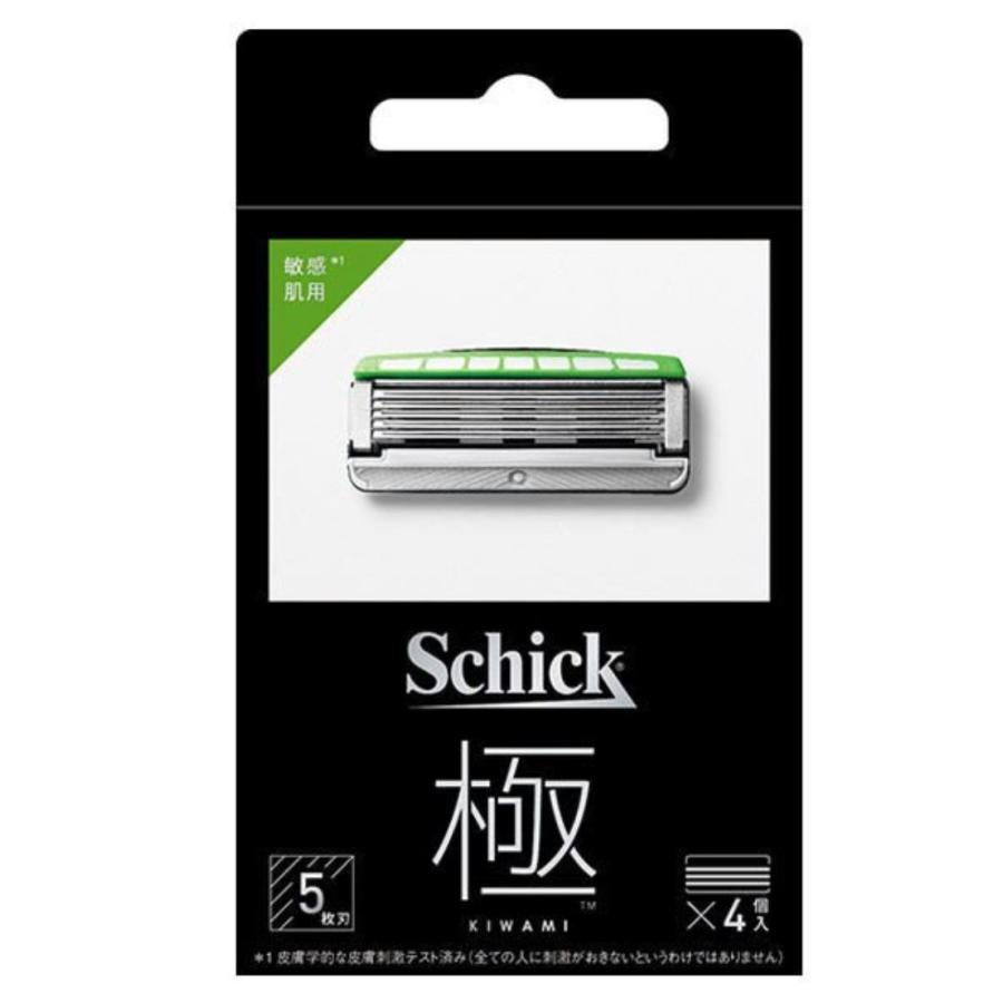 シック Schick 極 Kiwami 替刃 超激得sale 敏感肌用 配種tkn10 カミソリ 4コ入 5枚刃 髭剃り