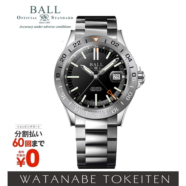BALLWATCH ボールウォッチ エンジニアIII アウトライアー DG9000B-S1CJ-BK 腕時計_x000D_
 ステンレス ブラック 自動巻き ボーイズ【中古】432 BALL Watch（ボール ウォッチ） エンジニア アウトライアー GMT