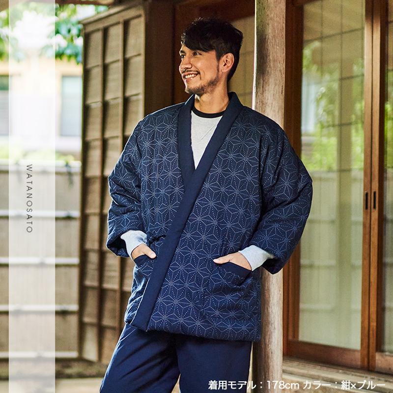 半纏 男性物 和装 なごみや はんてん メンズ 半纏 男物 リバーシブル 和柄 半纏 M 全11種