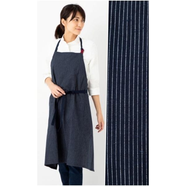 エプロン 日本製 久留米織 カフェ 制服 保育士 喫茶店 キッチン ドビー