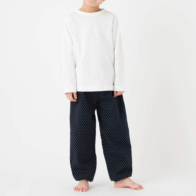 もんぺ 日本製 久留米織 子供用 子ども パンツ ずぼん ヒッコリー