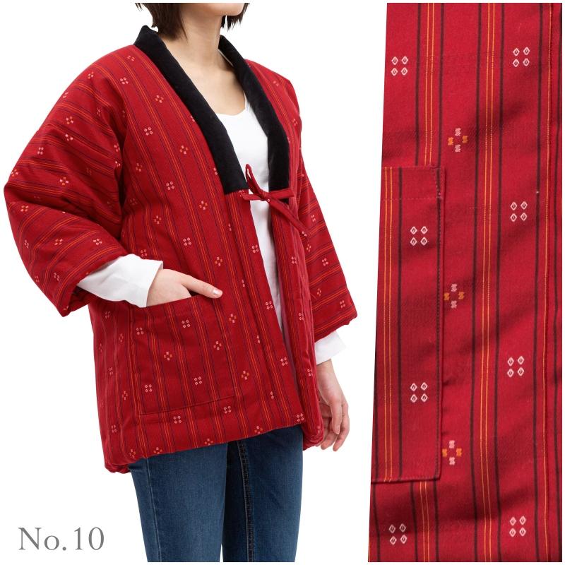 日本製 半纏 レディース 女性用 sサイズ 久留米 綿入れ 中綿 はんてん